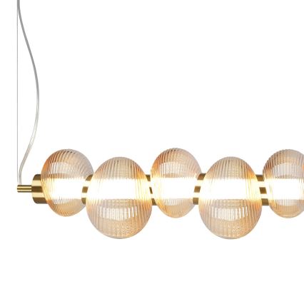 LED Пендел BOLLA LED/32W/230V златист/опушен