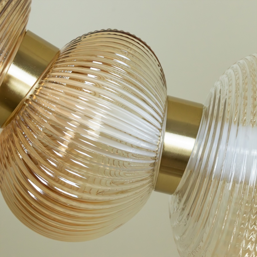 LED Пендел BOLLA LED/36W/230V златист/опушен