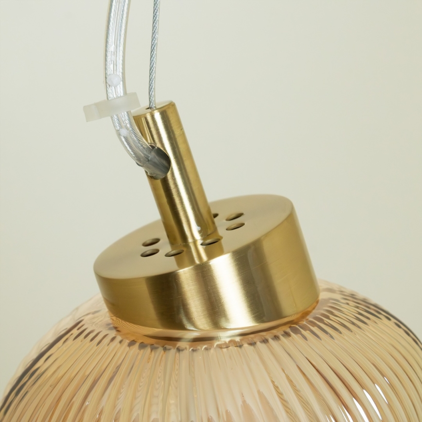 LED Пендел BOLLA LED/36W/230V златист/опушен