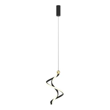 LED Пендел COLIA LED/19W/230V черен/златист