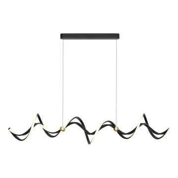 LED Пендел COLIA LED/55W/230V черен/златист