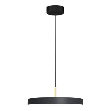 LED Пендел DISC LED/38W/230V Ø 45 см черен