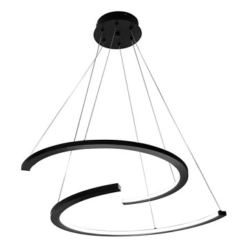 LED Пендел DOUBLEMOON LED/30W/230V черен