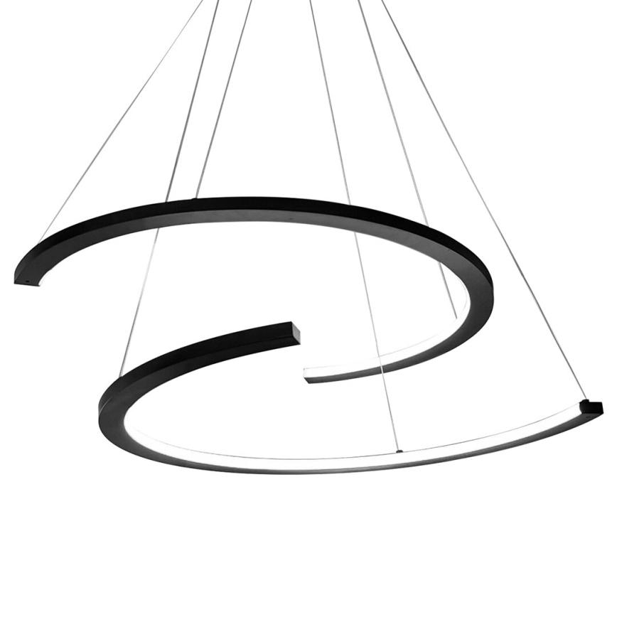 LED Пендел DOUBLEMOON LED/30W/230V черен