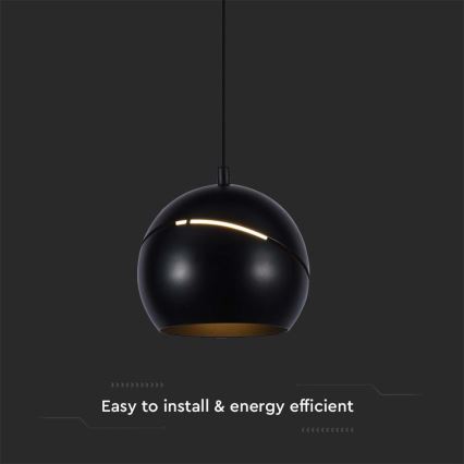 LED Пендел докосване LED/8,5W/230V 3000K черен