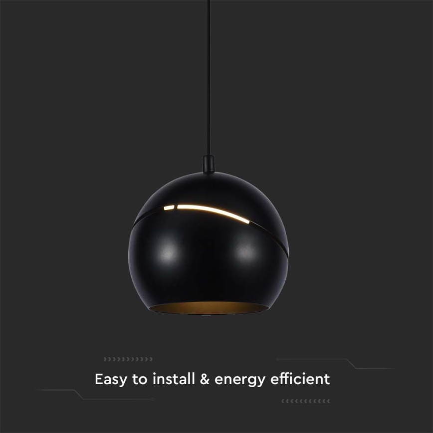 LED Пендел докосване LED/8,5W/230V 3000K черен