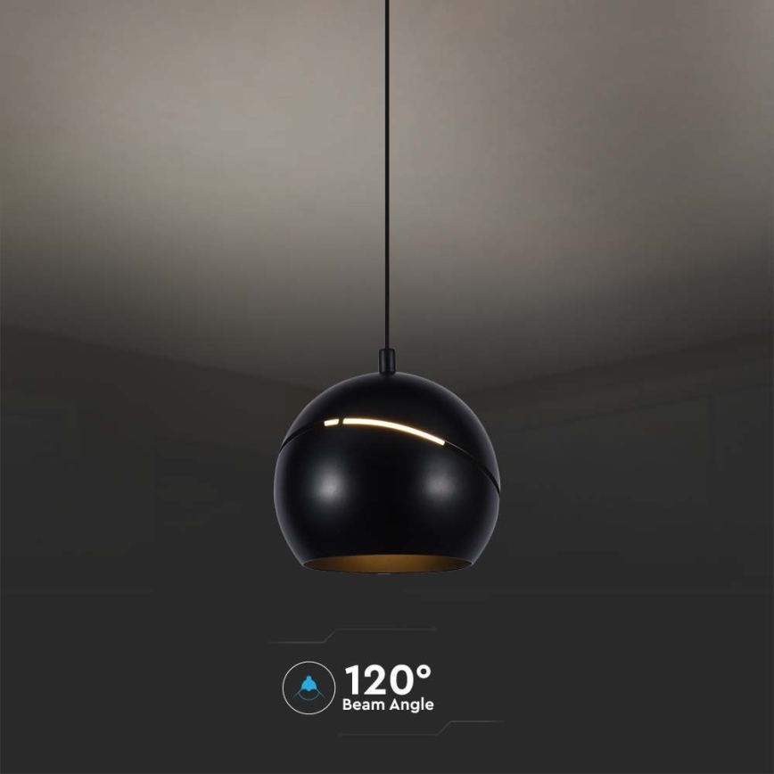 LED Пендел докосване LED/8,5W/230V 3000K черен