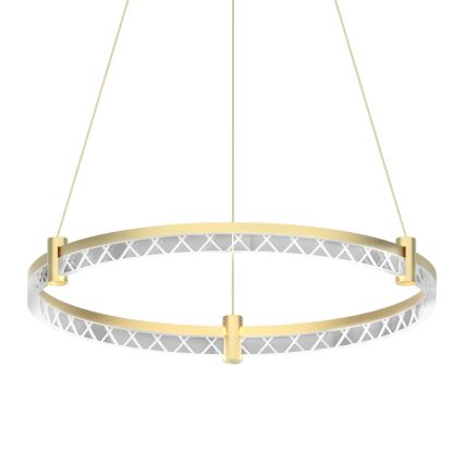 LED Пендел ELEGANCE LED/36W/230V Ø 60 см златист