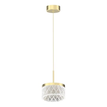 LED Пендел ELEGANCE LED/9W/230V Ø 15 см златист