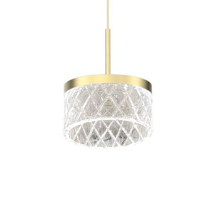 LED Пендел ELEGANCE LED/9W/230V Ø 15 см златист