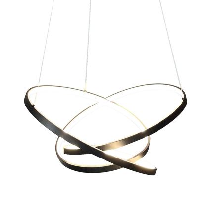 LED Пендел EMPOLI LED/55W/230V черен