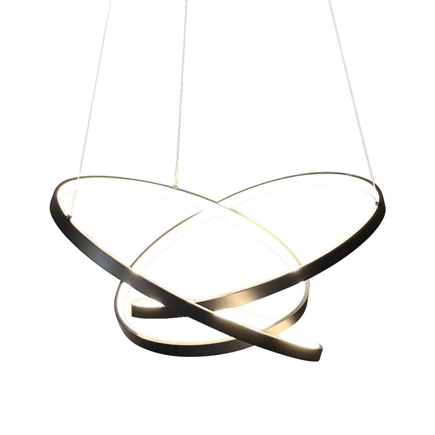 LED Пендел EMPOLI LED/55W/230V черен