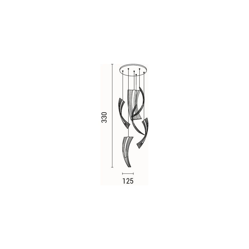 LED Пендел FIRENZE 6xLED/10W/230V 3000K