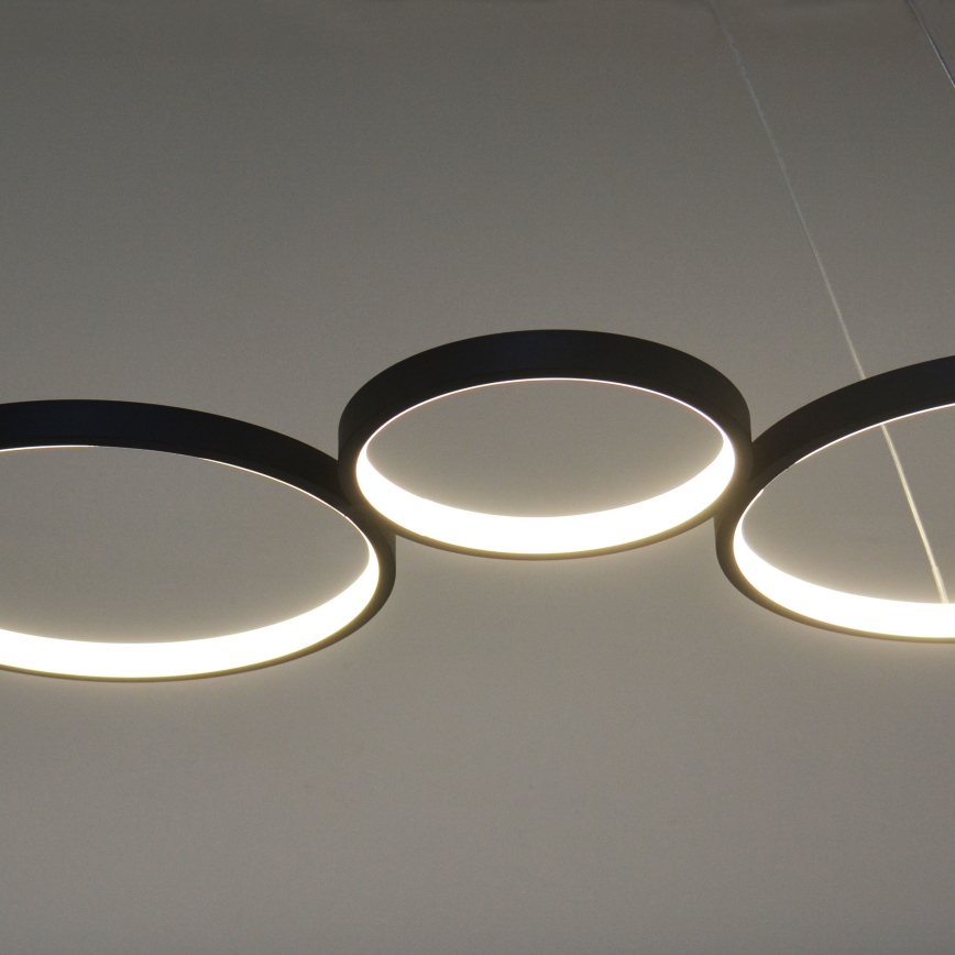 LED Пендел FLAMENCO LED/42W/230V 4000K черен