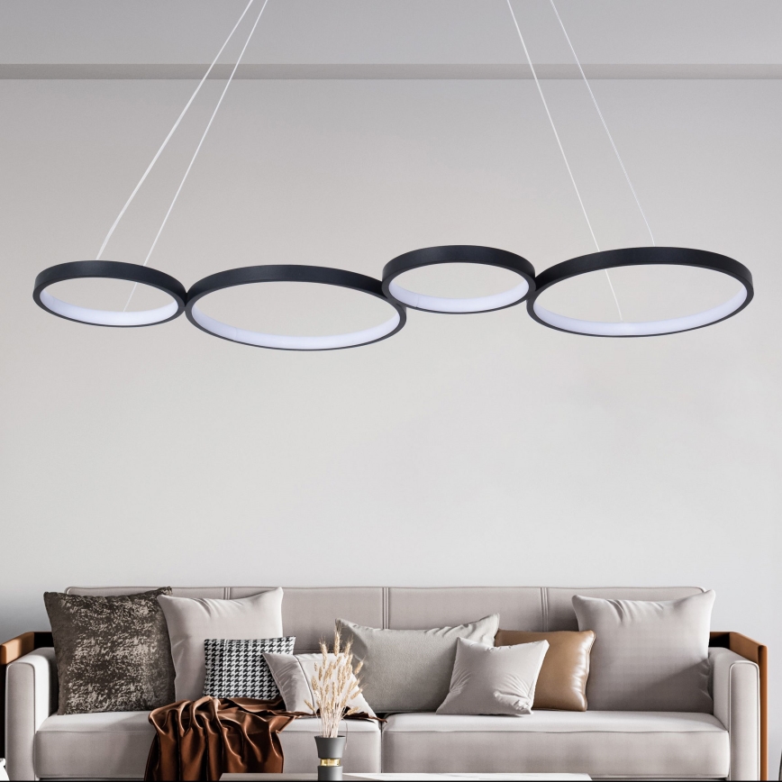 LED Пендел FLAMENCO LED/42W/230V 4000K черен