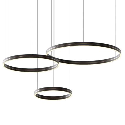 LED Пендел GRAVITY LED/108W/230V черен