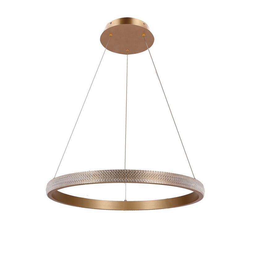 LED Пендел HASHIM LED/34W/230V Ø 60 см меден