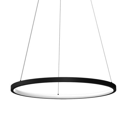LED Пендел HOOP LED/27W/230V Ø 50 см 4000K черен