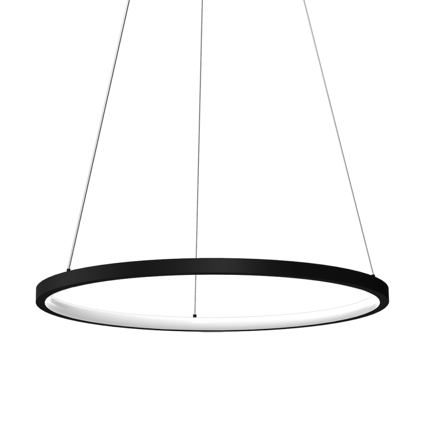 LED Пендел HOOP LED/27W/230V Ø 50 см 4000K черен