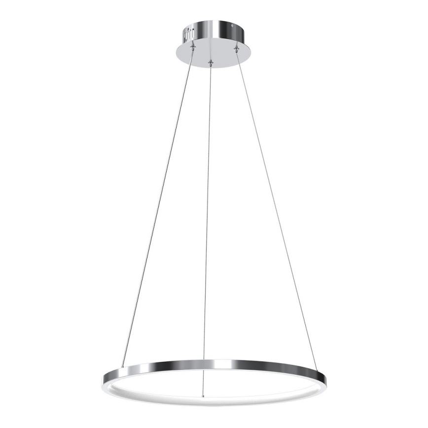 LED Пендел HOOP LED/27W/230V Ø 50 см 4000K лъскав хром