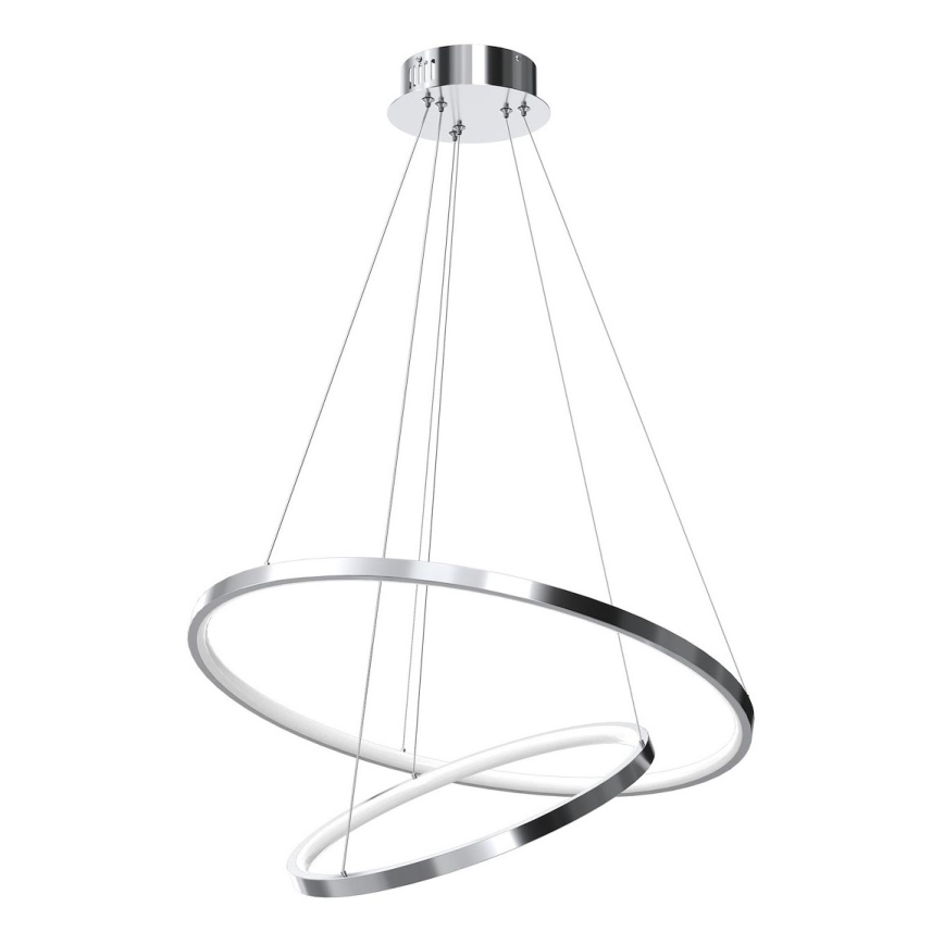 LED Пендел HOOP LED/51W/230V Ø 60 см 4000K лъскав хром
