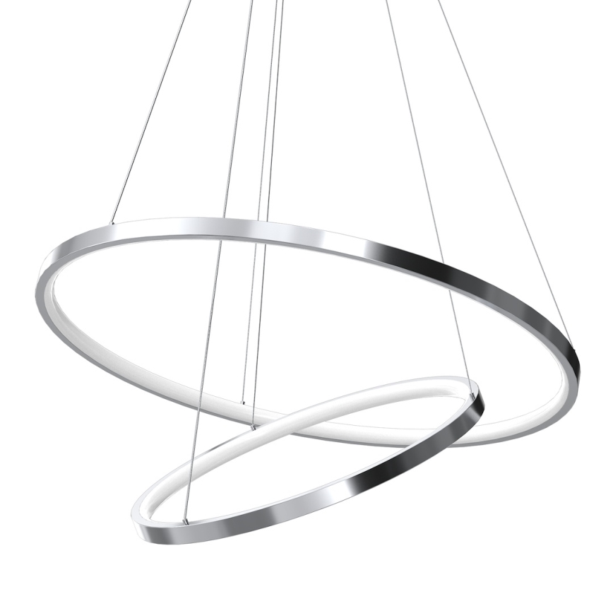 LED Пендел HOOP LED/51W/230V Ø 60 см 4000K лъскав хром