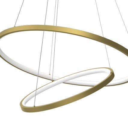 LED Пендел HOOP LED/51W/230V Ø 60 см 4000K златист