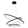 LED Пендел HOOP LED/93W/230V Ø 60 см 4000K черен