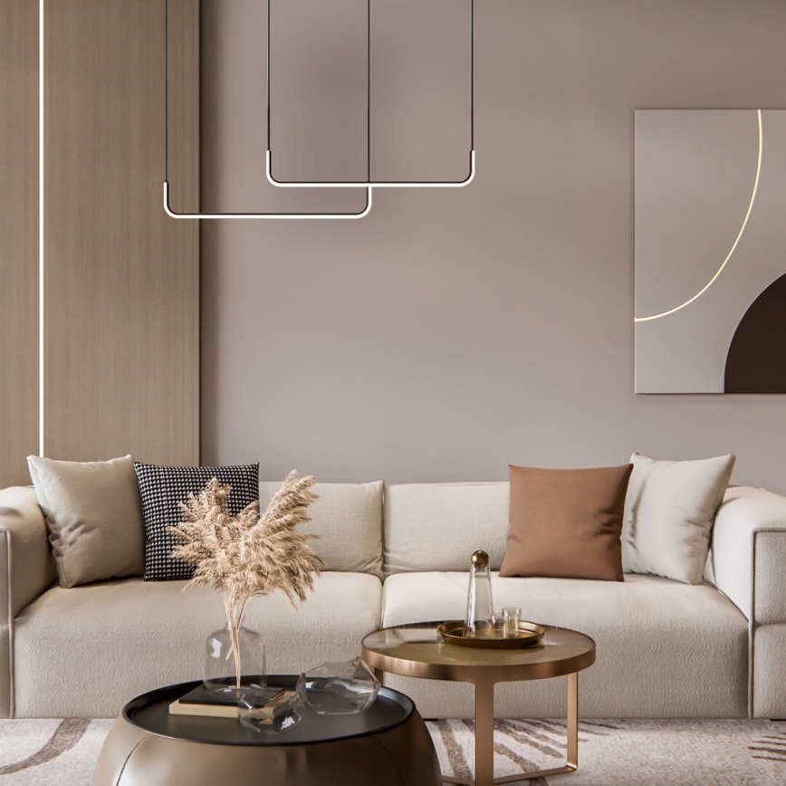 LED Пендел HORIZONT 2xLED/11W/230V черен