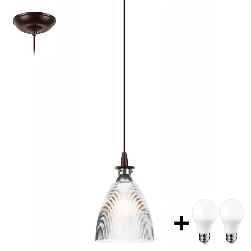 LED Пендел JODI 1xE27/60W/230V бронзов