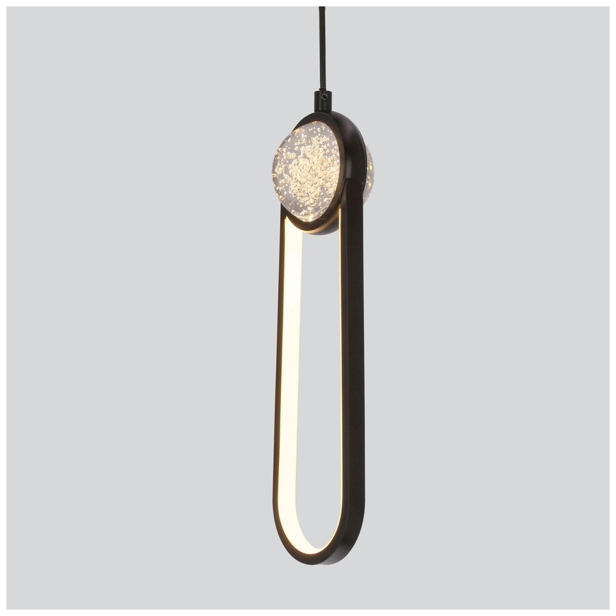 LED Пендел LACRIMA LED/15W/230V 3000K черен