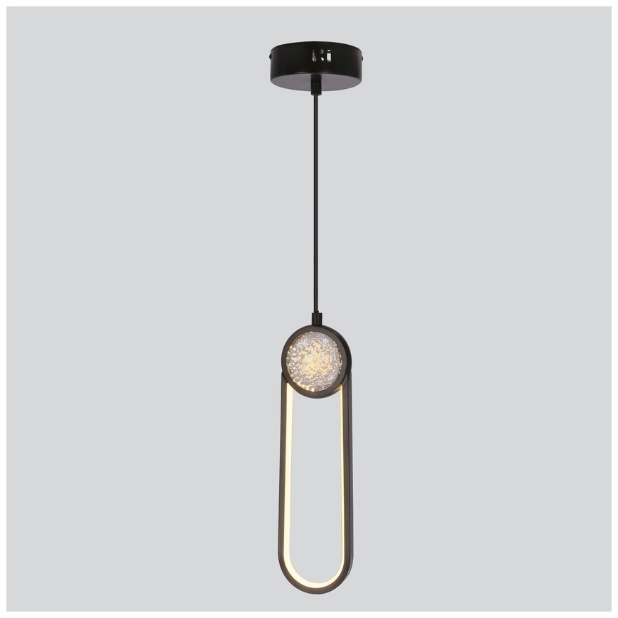 LED Пендел LACRIMA LED/15W/230V 3000K черен