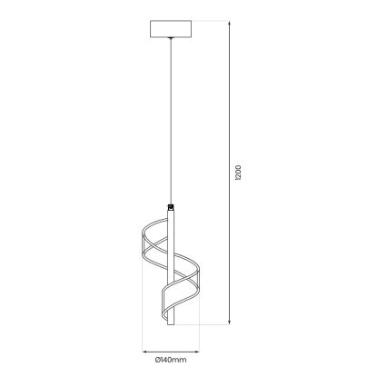 LED Пендел LARGO LED/10W/230V златист