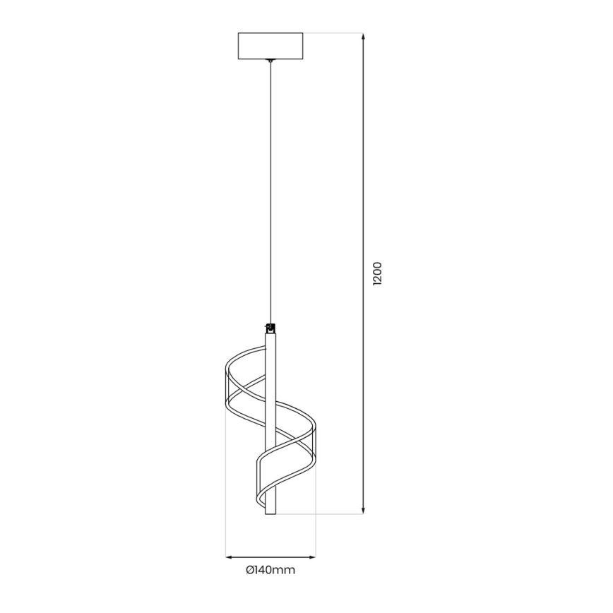 LED Пендел LARGO LED/10W/230V златист