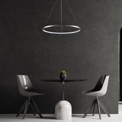 LED Пендел LEA LED/20W/230V 4000K Ø 50 см матов хром