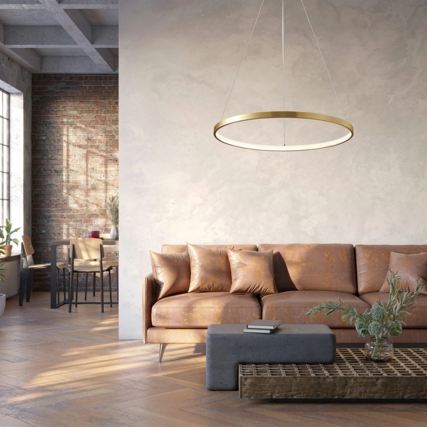 LED Пендел LEA LED/20W/230V 4000K Ø 50 см златист