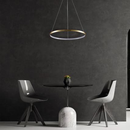 LED Пендел LEA LED/20W/230V 4000K Ø 50 см златист