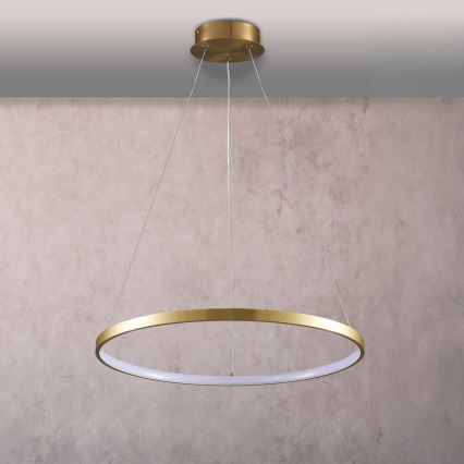 LED Пендел LEA LED/20W/230V 4000K Ø 50 см златист