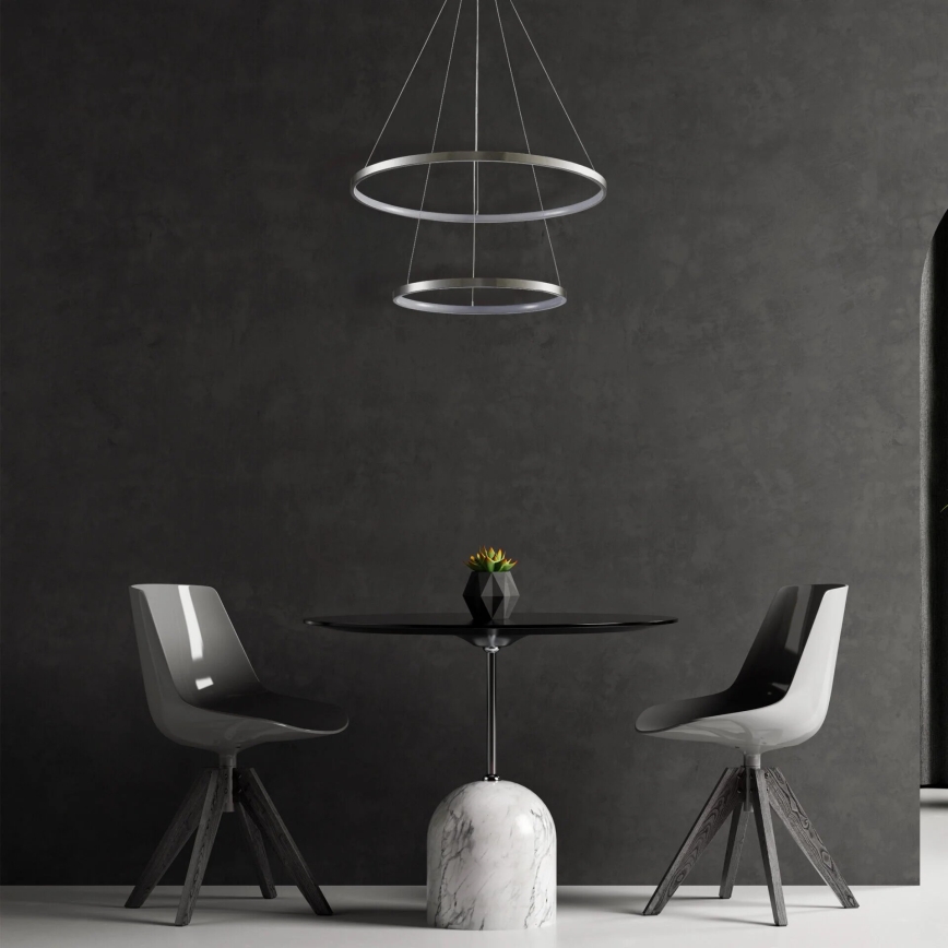 LED Пендел LEA LED/35W/230V 4000K Ø 60 см матов хром
