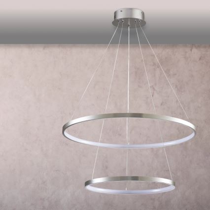 LED Пендел LEA LED/35W/230V 4000K Ø 60 см матов хром