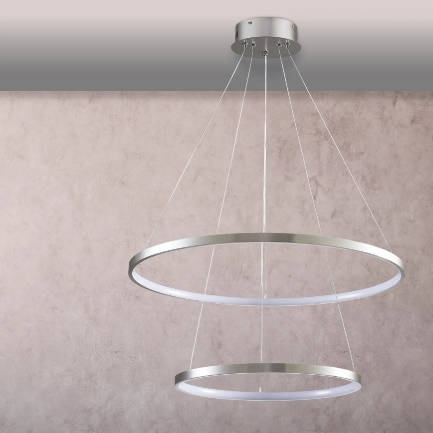LED Пендел LEA LED/35W/230V 4000K Ø 60 см матов хром