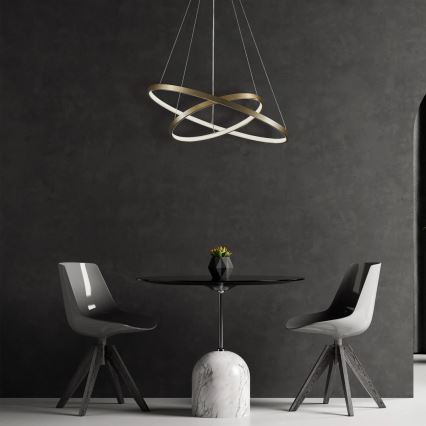 LED Пендел LEA LED/35W/230V 4000K Ø 60 см златист