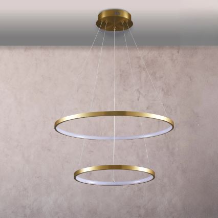 LED Пендел LEA LED/35W/230V 4000K Ø 60 см златист