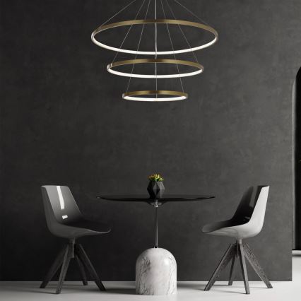 LED Пендел LEA LED/60W/230V 4000K Ø 80 см златист