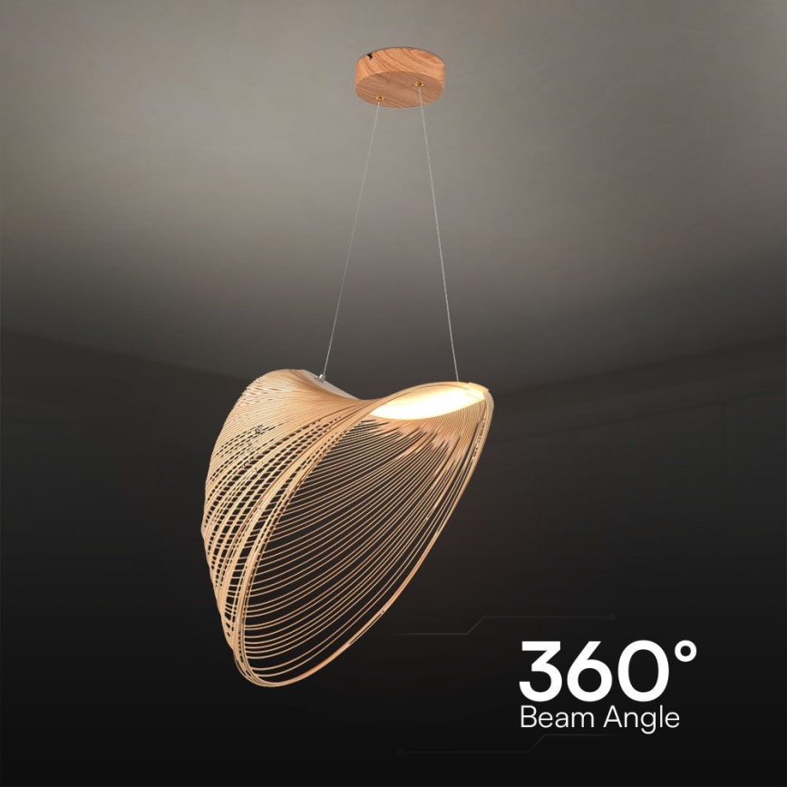 LED Пендел LED/10W/230V 3000K бежов