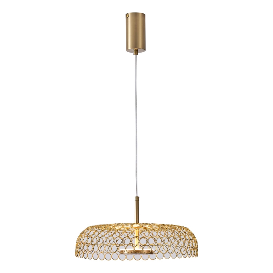 LED Пендел LED/10W/230V 3000K златист Ø 35 см