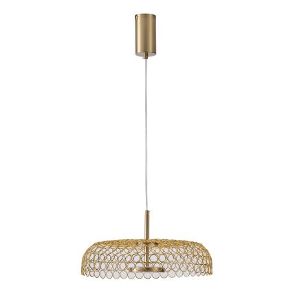 LED Пендел LED/10W/230V 3000K златист Ø 35 см