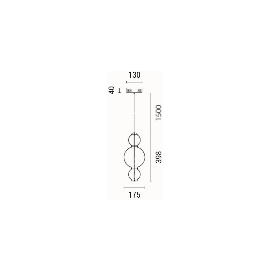 LED Пендел LED/12,6W/230V 3000K