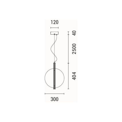 LED Пендел LED/12,6W/230V 3000K