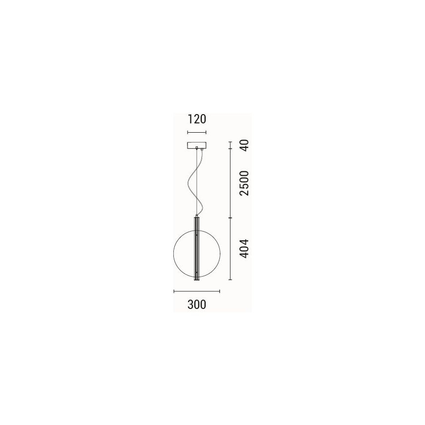 LED Пендел LED/12,6W/230V 3000K